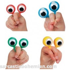 4 Googly Eye Finger Puppets set of 4 B00BSXE7T8